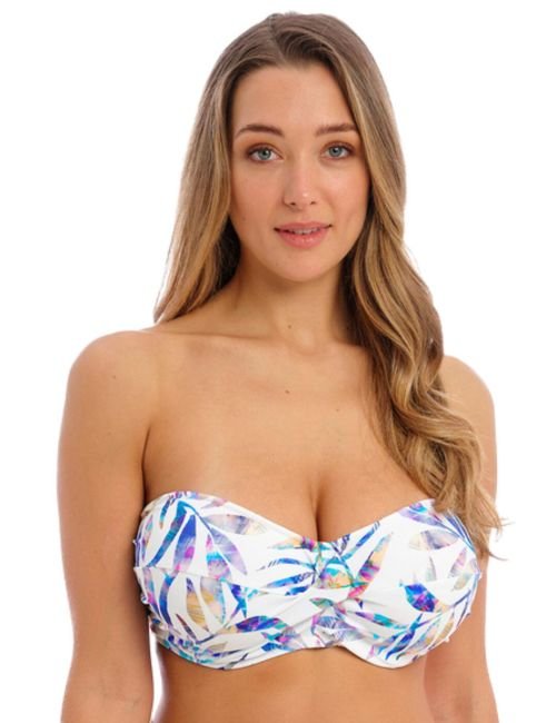 Fantasie Calypso Harbour Underwired Twist Bandeau Bikini Top - Multi