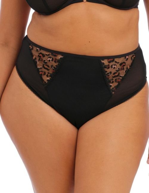 Elomi Namrah High Leg Brief - Black