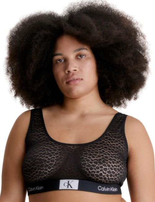 Calvin Klein CK96 Lace Plus Bralette - Black
