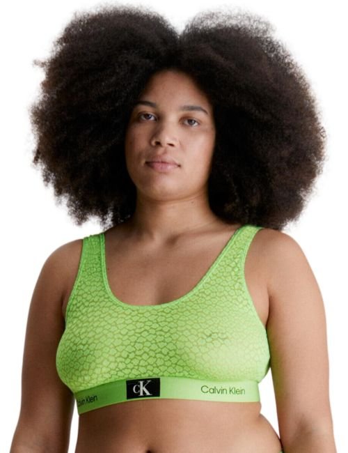 Calvin Klein CK96 Lace Plus Bralette - Fabulous Green