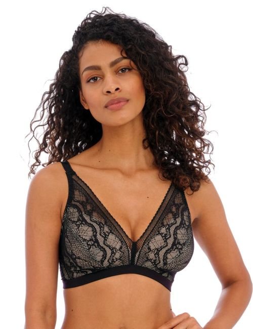 Freya Infinity Fields Triangle Bralette - Black