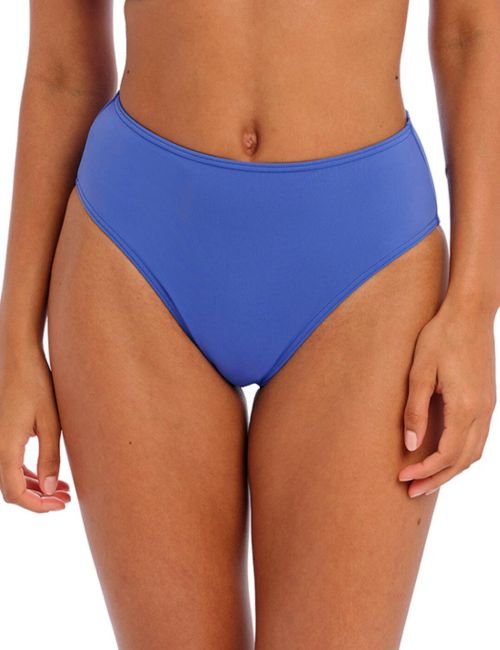 Freya Jewel Cove High Waist Bikini Brief - Plain Azure