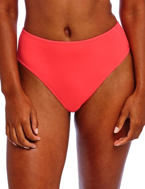 Freya Jewel Cove High Waist Bikini Brief - Plain Sunset