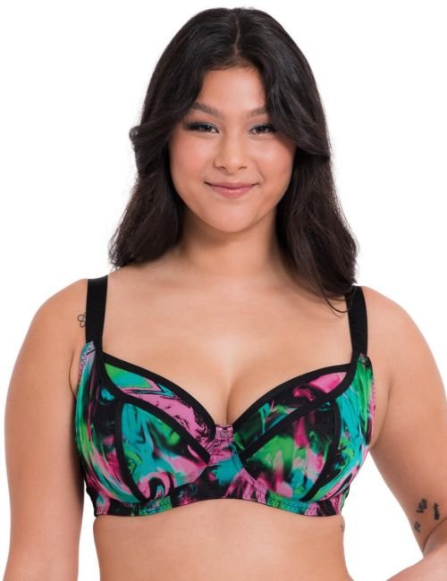 Curvy Kate Reality Check Balcony Bra - Print Mix