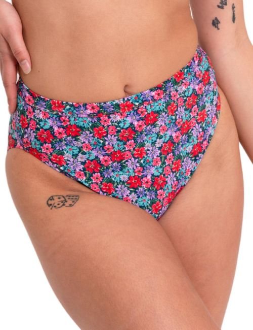 Curvy Kate Kitsch Kate High Waist Bikini Brief - Floral Print