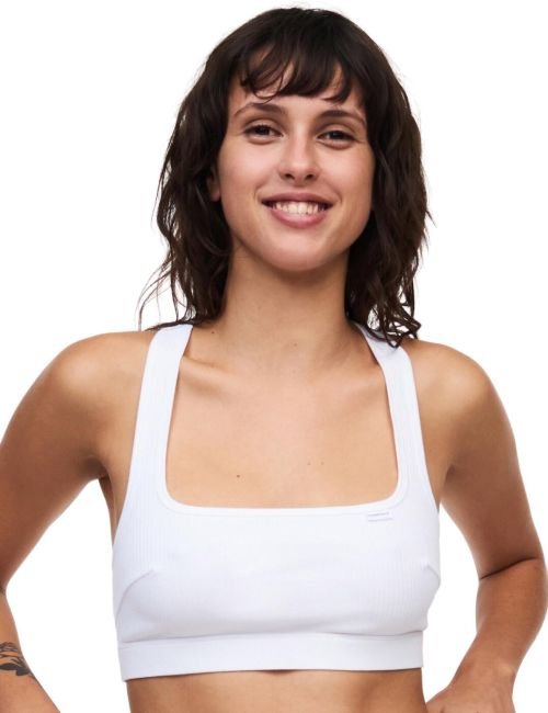 Chantelle Cotton Comfort Non Padded Bralette - White