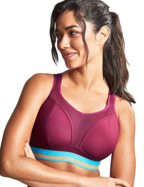Panache Boundless Non Wired Sports Bra - Cranberry