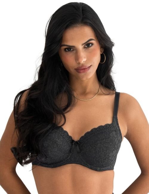 Pour Moi Rebel Side Support Bra - Smoke