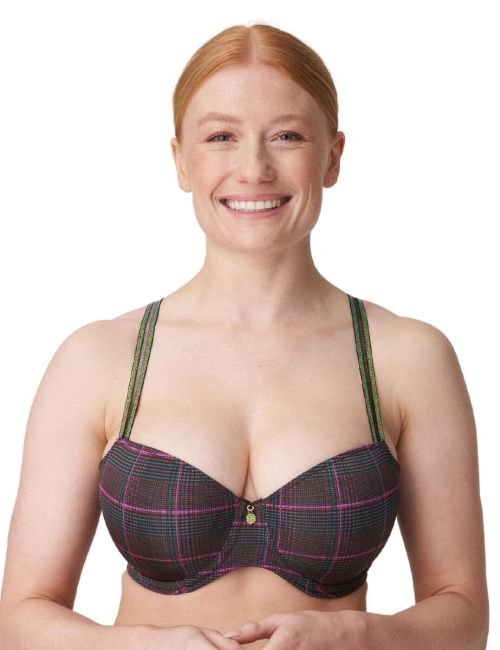 Prima Donna Princes Bay Padded Balcony Bra - Italian Check