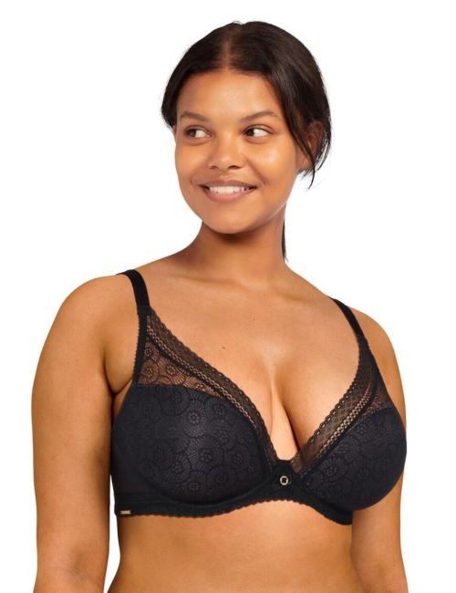 Chantelle Festivite Plunge T Shirt Bra - Black