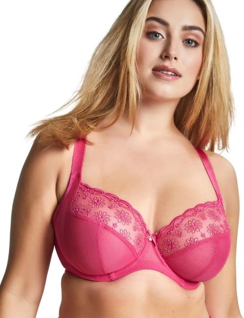 Sculptresse by Panache Harmony Plunge Bra - Hot Pink