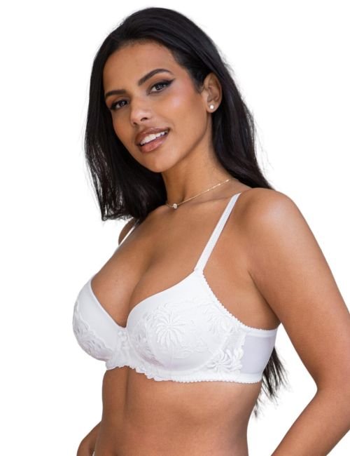 Pour Moi St Tropez Padded Balcony Bra - White