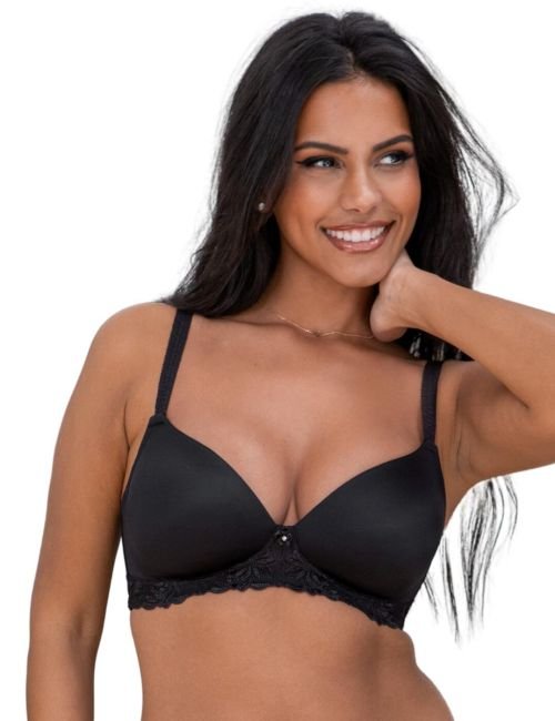 Pour Moi St Tropez Non Wired T Shirt Bra - Black