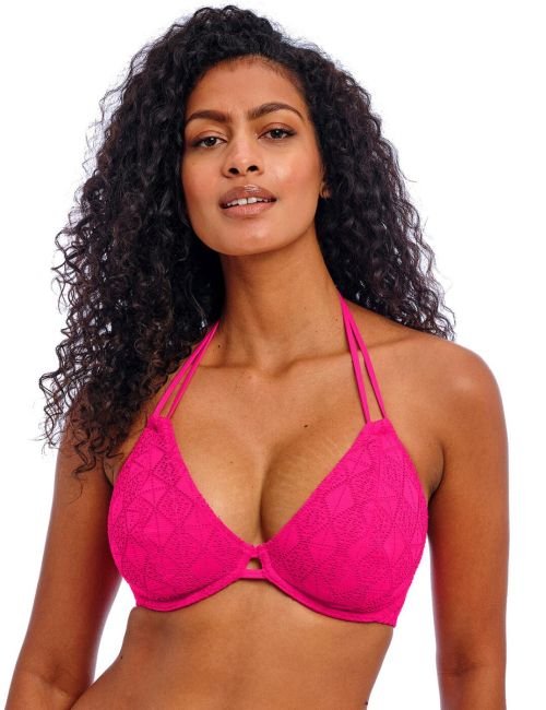 Freya Nomad Nights Halter Bikini Top - Fuchsia