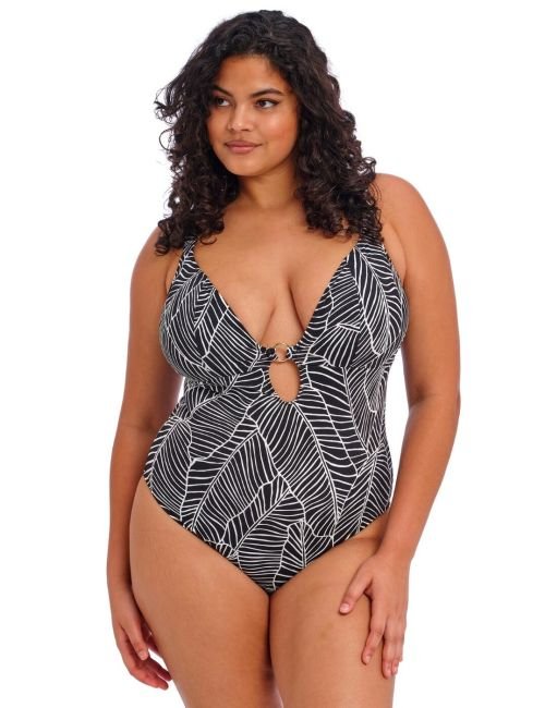 Elomi Kata Beach Non Wired Plunge Swimsuit - Black
