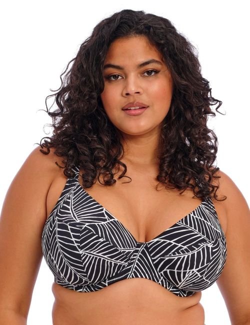 Elomi Kata Beach Underwired Plunge Bikini Top - Black