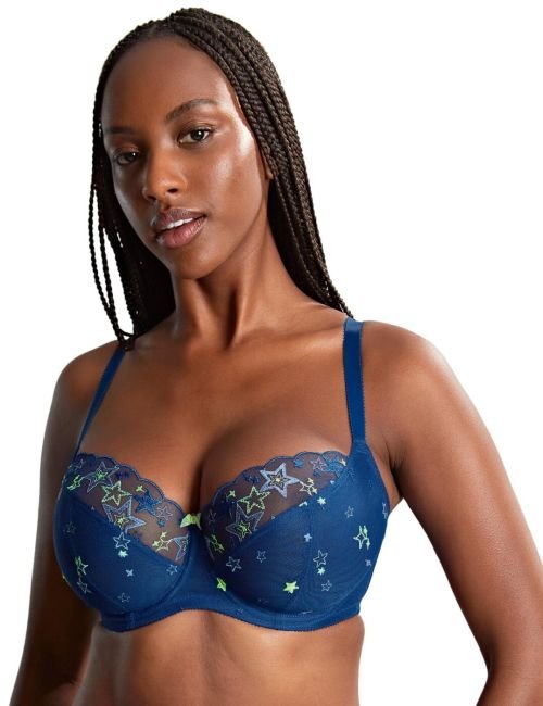 Cleo by Panache Blossom Balcony Bra - Celeste