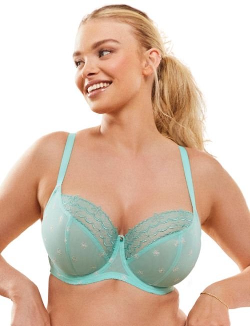 Cleo by Panache Blossom Balcony Bra - Jade
