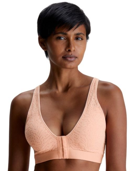 Calvin Klein Lace Recovery Bralette - Stone Grey
