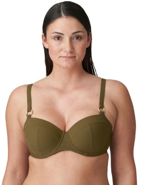 Prima Donna Sahara Padded Balcony Bikini Top - Olive