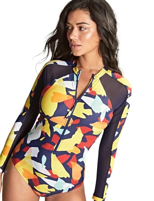 Panache Grace Long Sleeve Swimsuit - Puglia Print