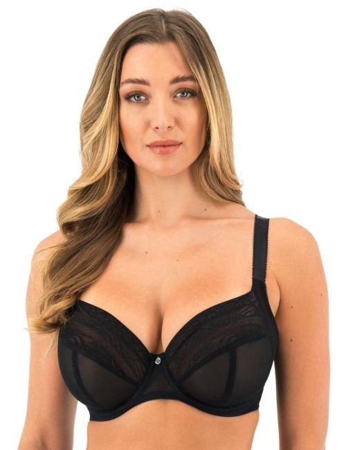 Fantasie Devote Side Support Plunge Bra - Black