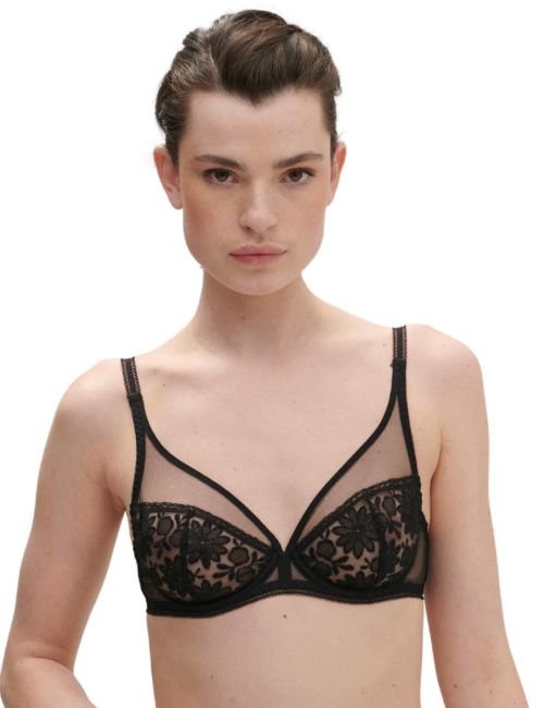 Simone Perele Amazone Plunge Full Cup Bra - Black