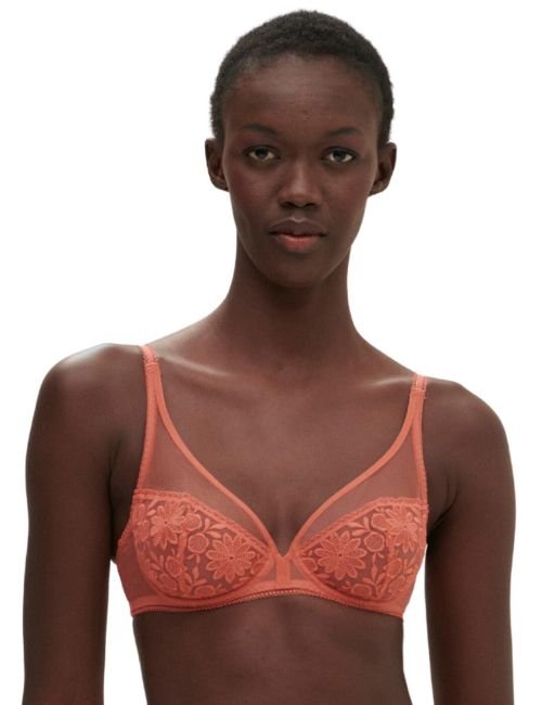 Simone Perele Amazone Plunge Full Cup Bra - Texas Pink