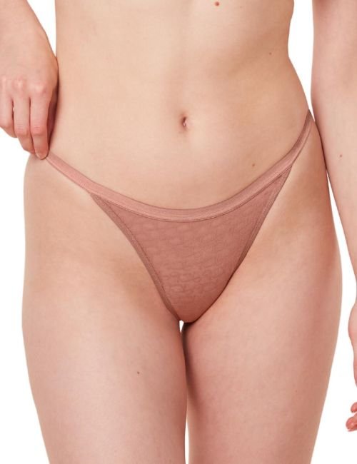 Triumph Signature Sheer Thong - Toasted Almond