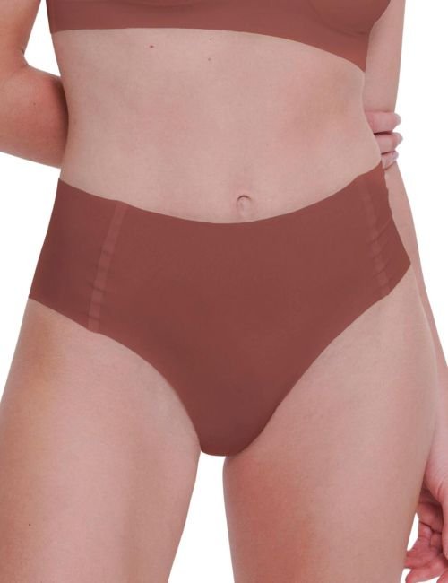 Sloggi Zero Feel High Waist Brief - Burnt Henna