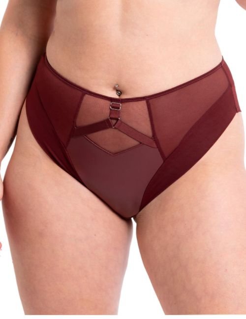 Curvy Kate Enclose High Waist Brief - Oxblood