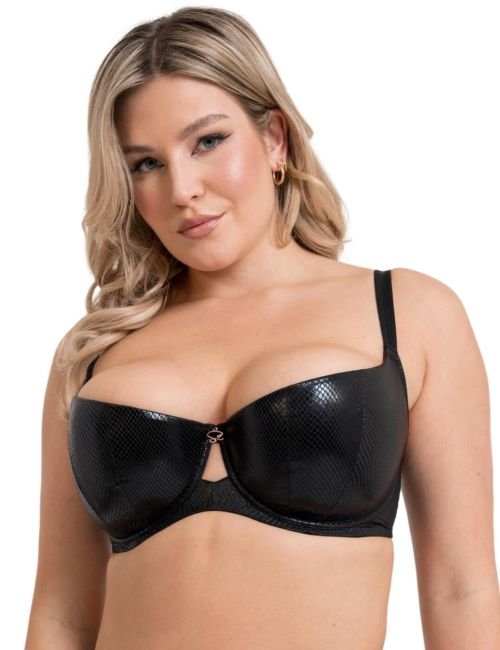 Scantilly by Curvy Kate Serpent Padded Half Cup Bra - Black