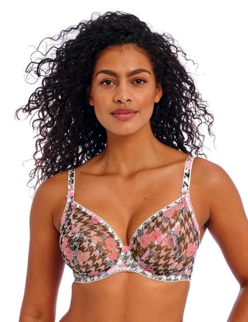 Freya Rose Blossom Plunge Bra - Multi