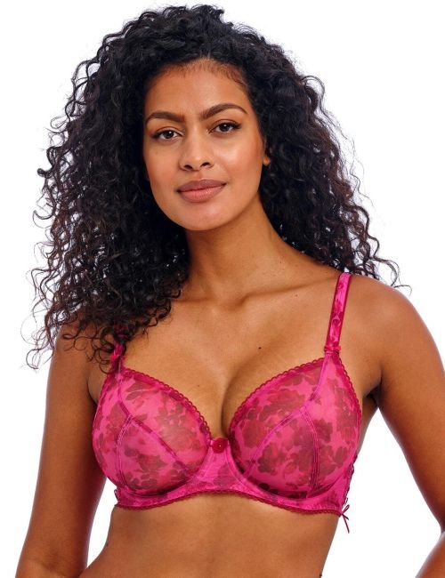 Freya Rose Blossom Plunge Bra - Red Rose