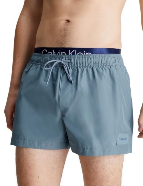 Calvin Klein CK Steel Double Waistband Short - Muted Cerulean