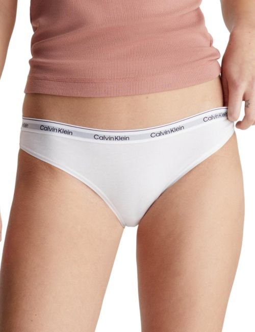 Calvin Klein Modern Logo Bikini Brief 3 Pack - White/ White/ White