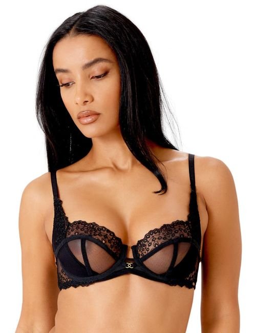 Gossard Rebel Non Padded Balcony Bra - Black