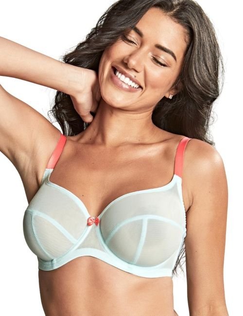 Panache Tango Essence Balcony Bra - Aqua/Coral