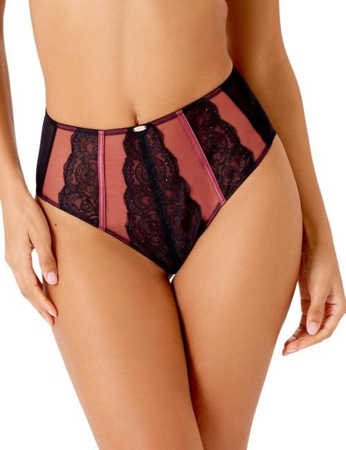 Gossard VIP Confession Deep Brief - Burgundy/Black
