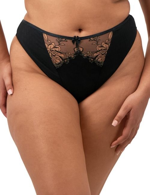 Elomi Teagan Thong - Black/Almond