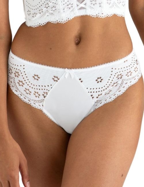 Pour Moi Swoon High Waist Brief - White