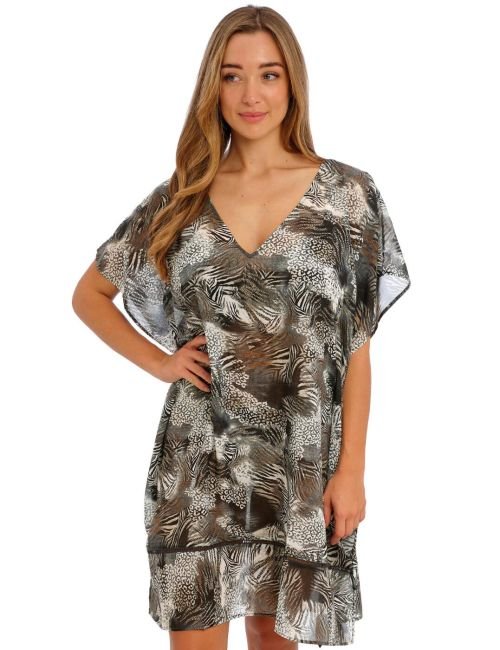 Fantasie Seraya Sands Kaftan - Monochrome