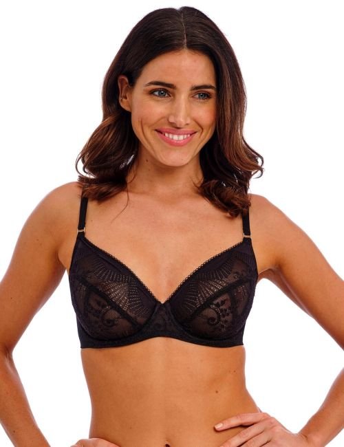 Wacoal Sensu Lace Underwired Bra - Black