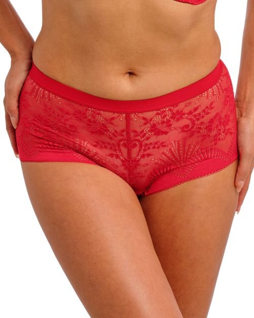 Wacoal Sensu Lace Shorty Brief - Salsa