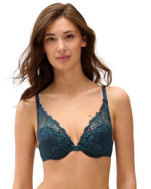 Simone Perele Saga Plunge Push Up Bra - Prestige Blue
