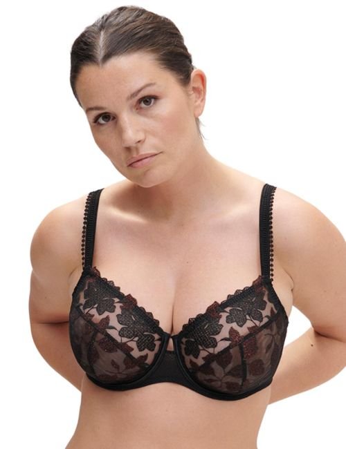 Simone Perele Dahlia Full Cup Bra - Copper Black