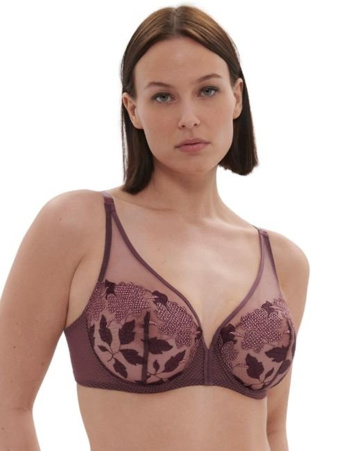 Simone Perele Dahlia Plunge Bra - Byzantine
