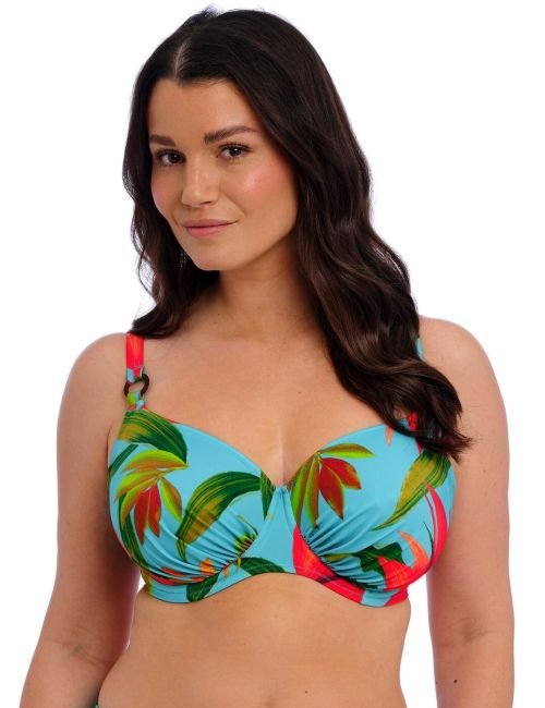 Fantasie Pichola Gathered Full Cup Bikini Top - Aqua