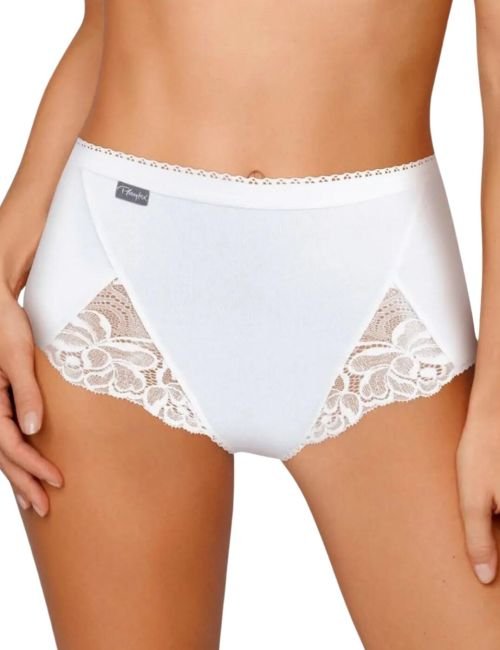 Playtex Cotton Feminine Maxi Brief 2 Pack - White