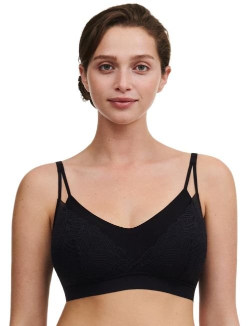 Chantelle Soft Stretch Removable Padding Bralette - Black